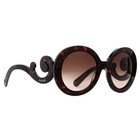 ebay prada gothic swirl sunglasses|RARE! Authentic Prada Baroque Swirl Round Sunglasses .